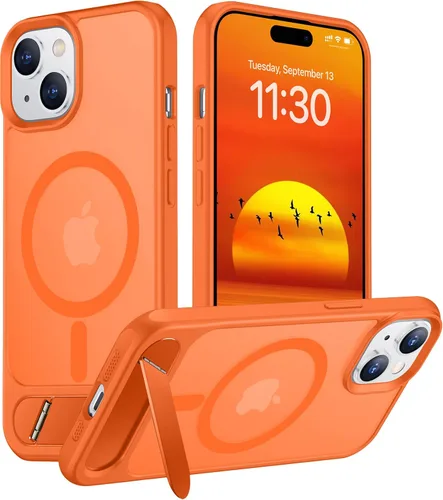Vista 46 de Funda para iPhone 11 con compatibilidad magnética, [Soporte invisible incorporado][Compatible con MagSafe]