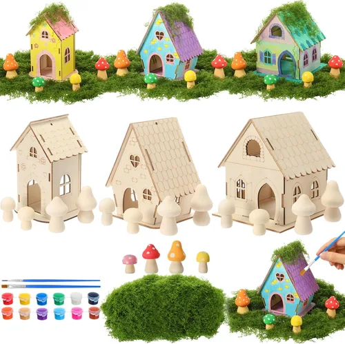 Vista 8 de DoubleFill Juego de 12 juegos de casa de hadas, manualidades para niños