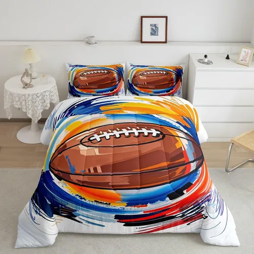 Vista 159 de Juego de ropa de cama de baloncesto para niños y adolescentes, juego de edredón deportivo para niños, tamaño matrimonial, suave, ligero, decoración