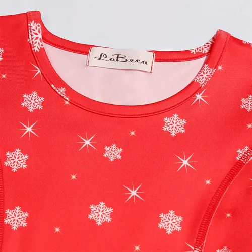 Vista 4 de LaBeca - Vestido sin mangas o de manga larga para niñas, vestidos informales con diseño de unicornio o sirena para niñas pequeñas o grandes