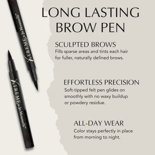 Vista 3 de Xtreme Lashes Bolígrafo de cejas de larga duración, compatible con extensiones de pestañas
