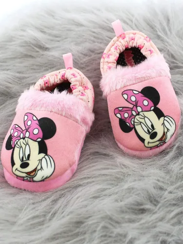 Vista 7 de Minnie Mouse - Pantuflas de felpa para niña pequeña