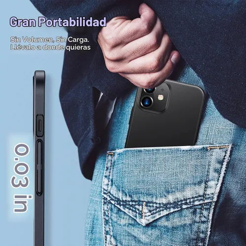 Vista 4 de TORRAS Funda Ajustada para iPhone 12 Case/para iPhone 12 Pro Case, Delgada pero Protectora, Cubierta de PC Duro Liviana Mate Anti-Rayones