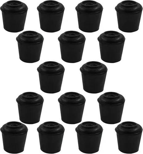 Vista 6 de BokWin Tapas para patas de silla, 16 unidades, 1/2 pulgada, color negro