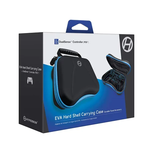 Vista 2 de Hyperkin EVA Hard Shell Carrying Case for Dualsense (PS5) (Black) - PlayStation 5