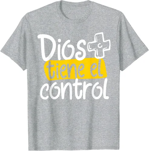 Vista 35 de Regalo Cristiano En Español Christian Spanish Dios Tiene Con Camiseta, Negro