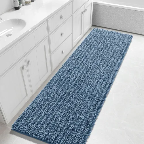 Vista 86 de Yimobra Alfombras de Baño Antideslizantes Lavables - Alfombra de Baño de Chenilla Ultra Suave Absorbente, Alfombra Peluda de Secado Rápido para Negro