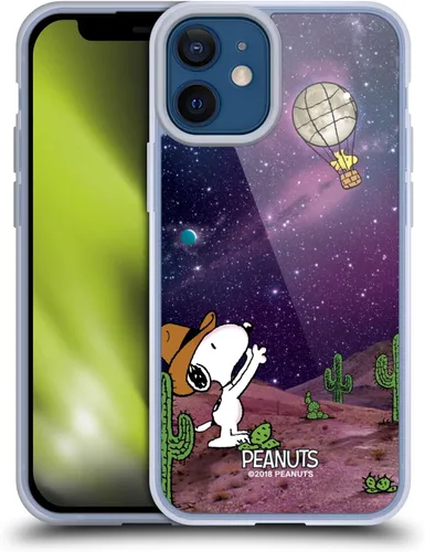Vista 41 de Head Case Designs Funda de gel con licencia oficial de Peanuts Nebula Cactus Needles Snoopy Space Cowboy [protección de grado militar] compatible