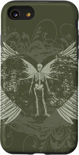 Vista 18 de Y2K Grunge Aesthetic Alt Goth Fairy Skeleton Wings Case for iPhone 17