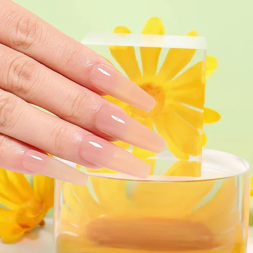 Vista 7 de AIMEILI Esmalte de uñas de gel de canela Soak Off UV LED translúcido (462) 0.3 fl oz