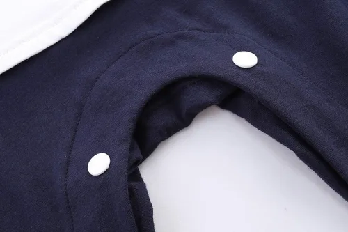 Vista 7 de Mud Kingdom Conjunto de 2 piezas para bebé niño con gorro de uniforme náutico