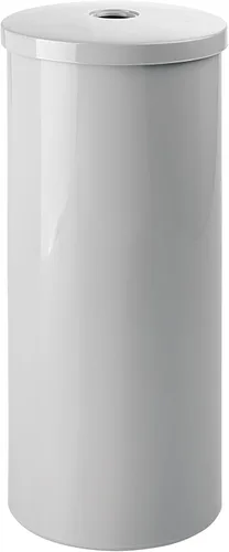 Vista 19 de iDesign Soporte Independiente para Papel Higiénico de Baño con Tapa para 3 Rollos Extra, Plata Con tapa, para 3 rollos adicionales