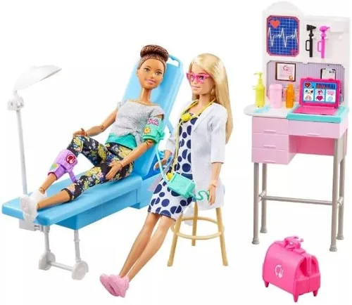 Vista 3 de Muñeca Barbie (Juego de muñeca Deluxe de Doctora Médica)