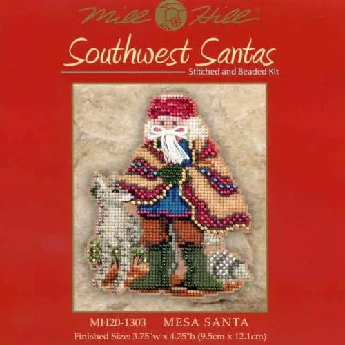Vista 2 de Mesa Santa - Kit de punto de cruz con cuentas MH20-1303 Mill Hill 2011 Southwest Santas