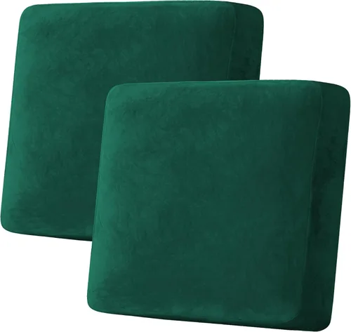 Vista 39 de H.VERSAILTEX Funda de cojín elástica de terciopelo para sofá, funda de cojín de felpa para cojines de silla, protector de muebles, cojín de asiento