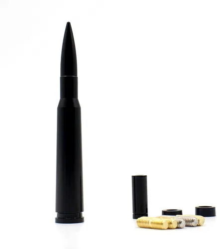 Vista 9 de Antena de 50 Cal Stubby con mástil para eliminar la antena de pista, reemplazo para Ford F150 F250 F350 RAM 1500 2500 GMC Denali Chevy Pick-up