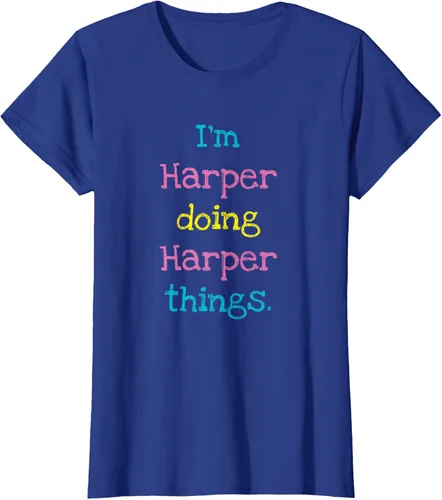 Vista 57 de Harper - Camiseta de regalo para niños con texto personalizado