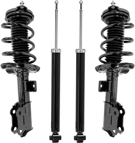 Vista 108 de Detroit Axle - Puntales y Amortiguadores para Chevy Traverse Buick Enclave GMC Acadia Saturn Outlook 2007-2012, 2 puntales delanteros con resorte