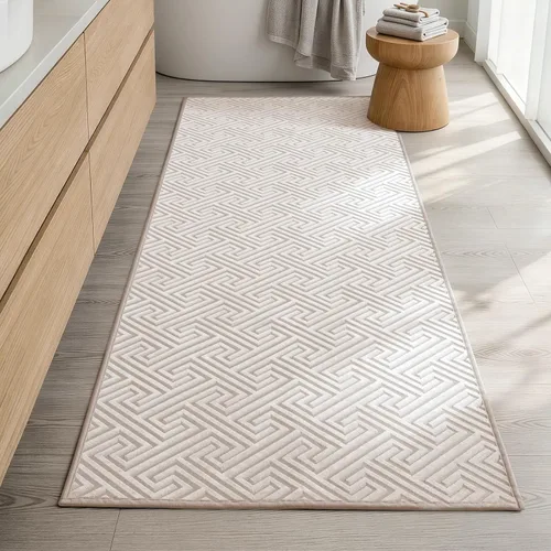 Vista 23 de YIHOUSE Alfombras de baño beige de 17 x 24 pulgadas, de secado rápido, antideslizantes, absorbentes, lavables a máquina, fina alfombra de baño