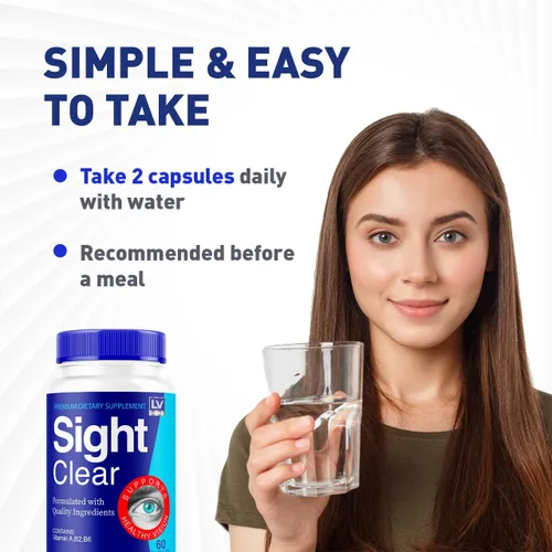 Vista 4 de Sight Clear Píldoras, suplemento para los ojos Sight Clear, suplemento para los ojos SightClear 20/20 Vision Vitaminas Opiniones Fórmula avanzada