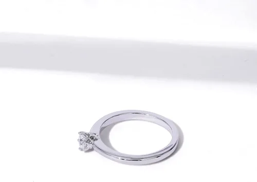 Vista 9 de Tienda Collection Sterling Silver Solitaire Ring set with Round Infinite Elements Cubic Zirconia