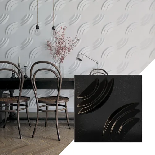 Vista 18 de Ekena Millwork WP20X20ARWH 19 5/8 pulgadas de ancho x 19 5/8 pulgadas de alto, artesano EnduraWall Decorativo 3D Panel de pared cubre 2.67 pies