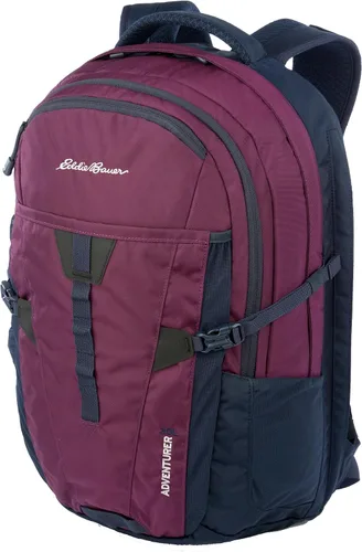 Vista 16 de Eddie Bauer Adventurer - Mochila con Compartimentos Organizados y Manga Compatible con Hidratación/Laptop, Adventurer - Negro, 25L