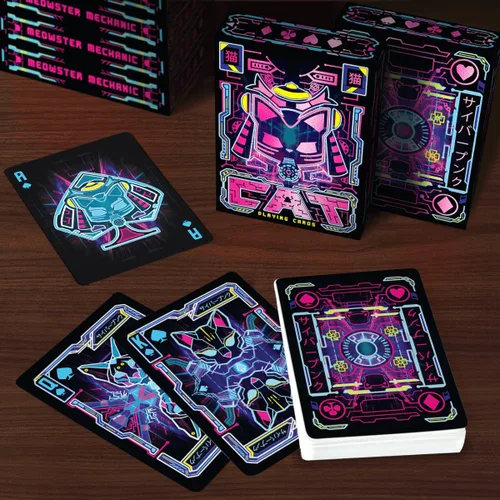 Vista 2 de 99FOX Cartas de juego de gatos para adultos, adolescentes, hombres, amigos, baraja genial