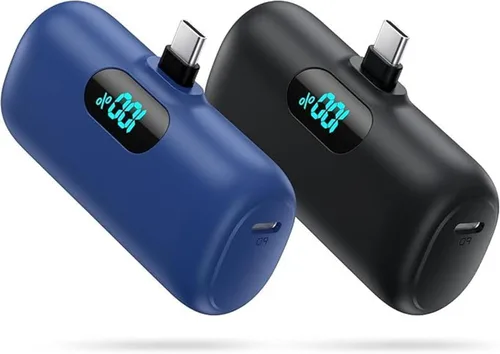 Vista 11 de [Paquete de 2] Cargador portátil para iPhone 17/16/15, Mini Power Bank 5000mAh PD USB C Cargador de teléfono portátil, Paquete de batería esencial