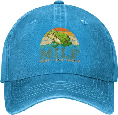Vista 24 de Sombrero de ranas Hombre I Love Frogs Sombrero Hombres Gorra de béisbol Gorras ajustables