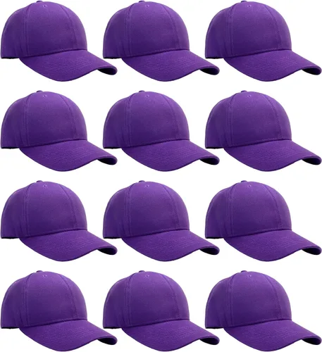 Vista 36 de Falari - 12 unidades de gorras de béisbol, lisas y de tamaño ajustable, venta al por mayor Verde militar