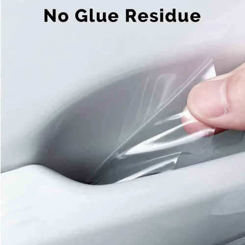 Vista 5 de 10 piezas de películas protectoras universales transparentes de TPU para manijas de puerta de coche, adhesivo protector para puerta de coche