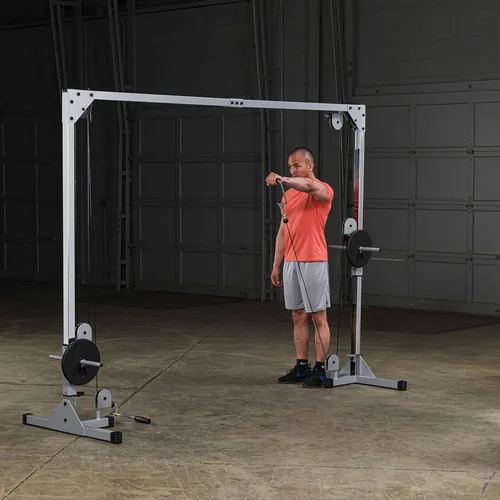 Vista 8 de Body-Solid Best Fitness - Máquina de cable de entrenamiento funcional, pilas de pesas de entrenamiento de cuerpo completo, ejercicio de pecho y Negro