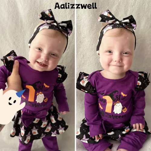 Vista 3 de Aalizzwell Traje de Halloween para bebés y niñas
