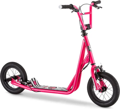 Vista 9 de Mongoose Expo Patinete, manillar estilo BMX y rotor de cable de freno, plataforma ancha para niños, jóvenes, niños y niñas de 6 años en adelante