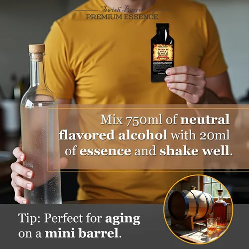 Vista 6 de Esencia de sabor a whisky de canela (paquete individual), recambio de sabor de licor para envejecimiento en barrica, mezcladores de cócteles