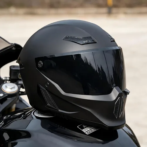 Vista 2 de Cascos para motocicleta MXJ Gear para hombres y mujeres adultos, Casco integral para motocicleta, MG666 aprobado por DOT, para carreras en la calle