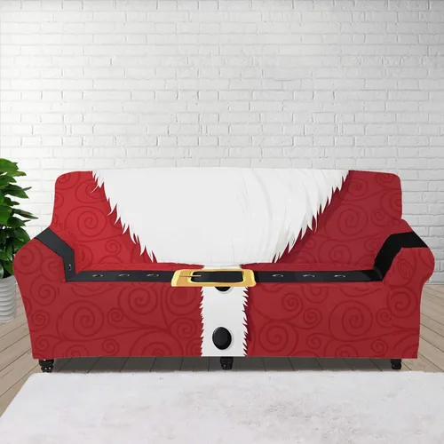Vista 100 de Boatee Fundas de sofá de 1 pieza con diseño de copo de nieve azul, fundas elásticas para sofá, 1 cojín, protección de muebles, decoración para sala