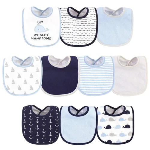 Vista 8 de Hudson Baby - Baberos unisex de algodón y poliéster, talla única
