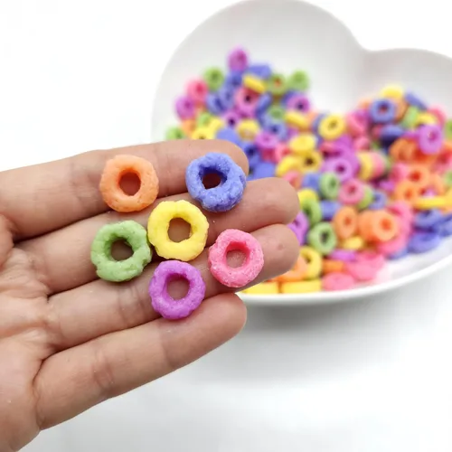 Vista 8 de Fruit Rings - Molde de bucle de cereales para 49 cavidades, para cera derretida, jabón, resina, arcilla de silicona flexible (Natucraft)