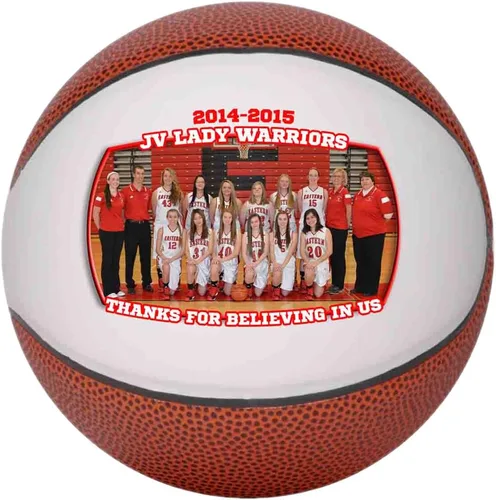Vista 2 de Balones de baloncesto personalizados, regalo de baloncesto con foto personalizada, tamaño pequeño, cualquier imagen, cualquier texto, cualquier
