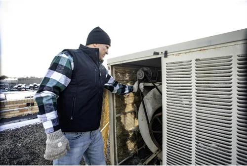 Vista 6 de RefrigiWear Guantes de lana con forro polar convertibles con manoplas sin dedos