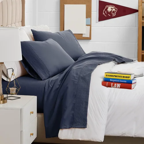 Vista 41 de Southshore Fine Linens®, juego de ropa de cama con bolsillo profundo, Microfibra, Negro, gemelo