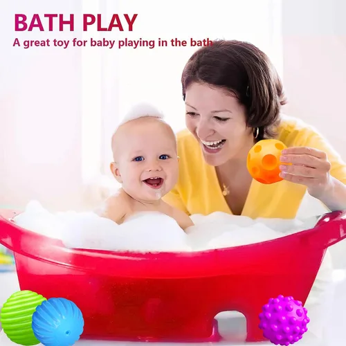 Vista 7 de Juguetes Montessori para bebés de 3 meses en adelante, pelotas de bebé de 3 a 12 meses para bebés y niños pequeños de 3 meses, juego de múltiples