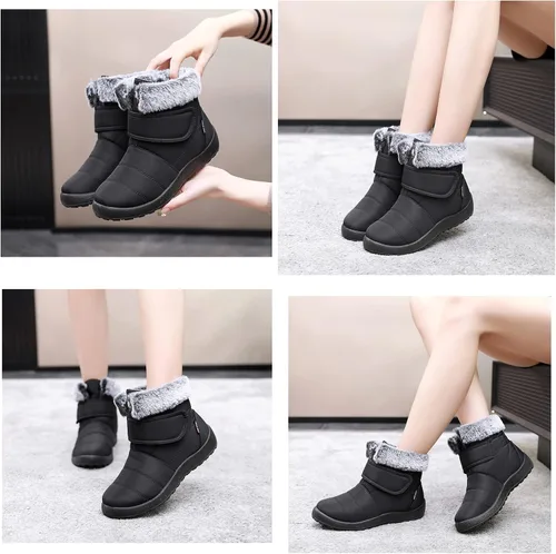 Vista 6 de Botas de invierno para mujer, botas de nieve para mujer, botas de nieve para mujer, botas de invierno para mujer, botas de nieve impermeables