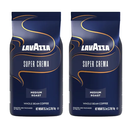 Vista 13 de Lavazza Granos de café tostados, aroma Crema E, 2.20 libras (paquete de 6)