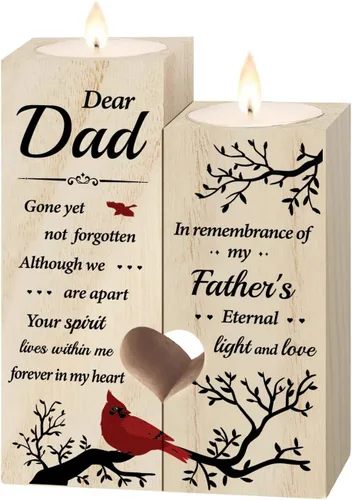 Vista 9 de Regalos conmemorativos – Candelabros conmemorativos para la pérdida del hermano – Regalo de condolencia por pérdida de hermano, regalo de duelo por