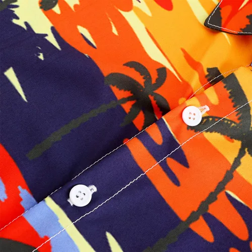Vista 36 de KYKU - Camisa hawaiana funky para hombre, ropa tropical para vacaciones en Palm Beach