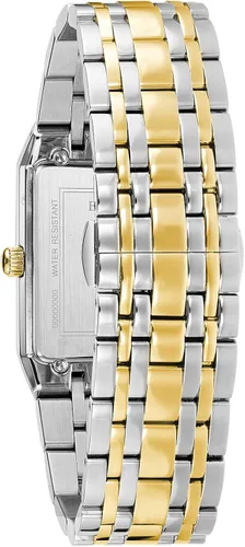 Vista 2 de Bulova Men's Modern Quadra Stainless Steel 3-Hand Quartz Watch, Diamond Dial