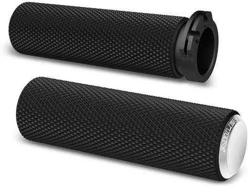 Vista 2 de Arlen Ness 07-325 Agarre Fusion Negro